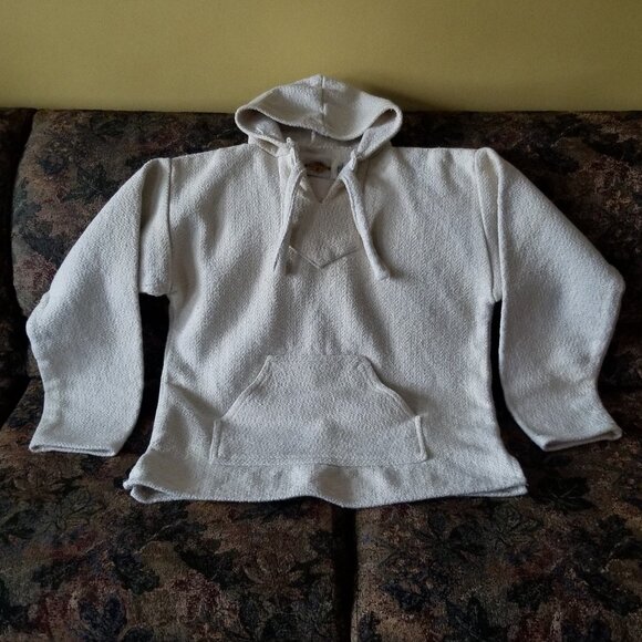 COPY - Hoodie, natural, thick, heavy cotton, neck ties, pouch,  XL, XXL, unisex - Picture 1 of 12